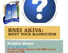 Update on the Bnei Akiva Meet the Madrichim Event